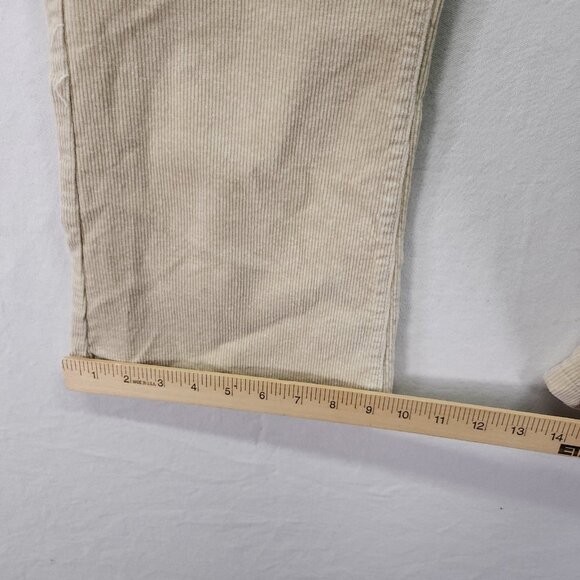 Haorun Corduroy Pants Mens Bootcut Size 38x27 Light Beige - Picture 9 of 13